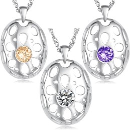 Collana In Titanio Placcato In Platino Anallergica Di Fama Mondiale Per Donna