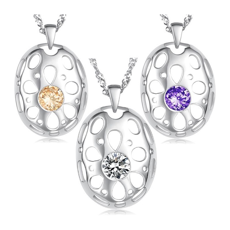 Collana In Titanio Placcato In Platino Anallergica Di Fama Mondiale Per Donna Collana In Titanio Placcato In Platino Anallergica Di Fama Mondiale Per Donna