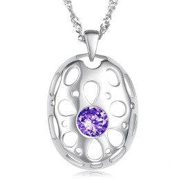 Collana In Titanio Placcato In Platino Anallergica Di Fama Mondiale Per Donna