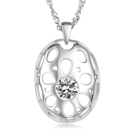 Collana In Titanio Placcato In Platino Anallergica Di Fama Mondiale Per Donna