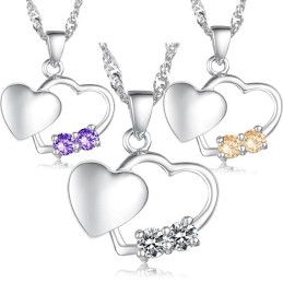 Collana In Titanio Placcato Platino, Moda Femminile, Di Qualità Stabile