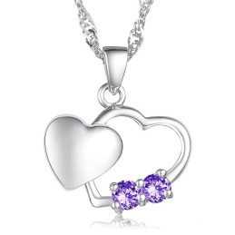 Collana In Titanio Placcato Platino, Moda Femminile, Di Qualità Stabile