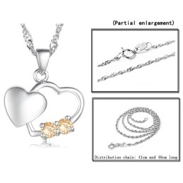 Collana In Titanio Placcato Platino, Moda Femminile, Di Qualità Stabile