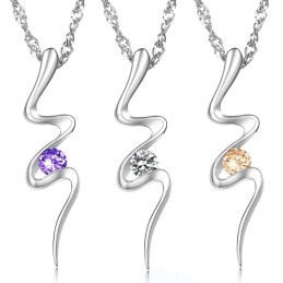 Collana Da Donna In Titanio Placcato In Platino, Affidabile E Anallergica, Di Qualità