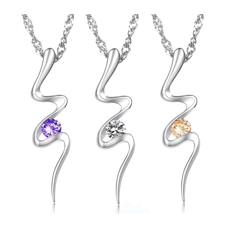 Collana Da Donna In Titanio Placcato In Platino, Affidabile E Anallergica, Di Qualità Collana Da Donna In Titanio Placcato In Platino, Affidabile E Anallergica, Di Qualità