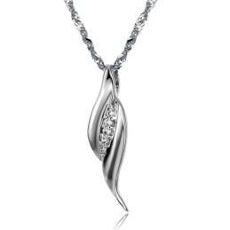 Collana In Titanio Placcato Platino Da Donna, Regina Della Qualità