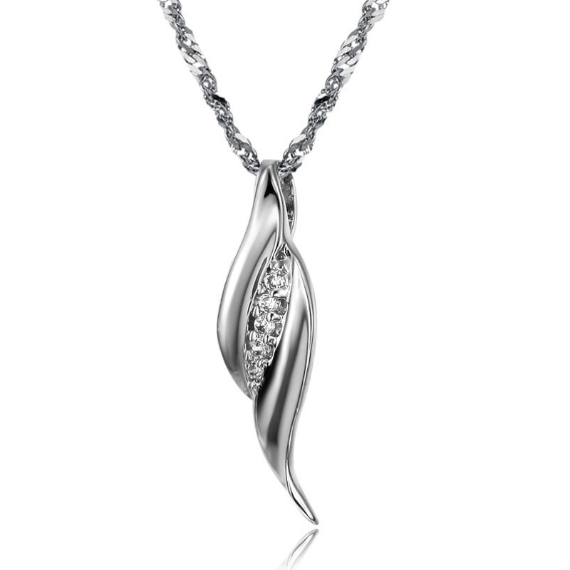 Collana In Titanio Placcato Platino Da Donna, Regina Della Qualità Collana In Titanio Placcato Platino Da Donna, Regina Della Qualità