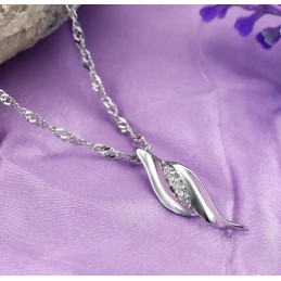 Collana In Titanio Placcato Platino Da Donna, Regina Della Qualità