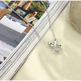 Collana In Titanio Placcato Platino Retrò Da Donna, Qualità E Quantità Garantite