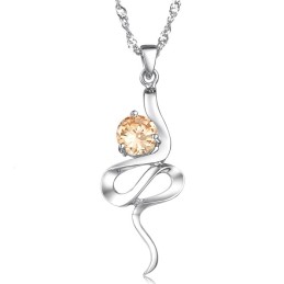 Collana Da Donna In Titanio Placcato Platino Viola Con Strass, Reputazione Affidabile