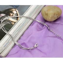 Cavigliera In Titanio Placcata In Platino Con Serpente Femminile Di Qualità Stabile