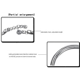 Cavigliera In Titanio Placcata In Platino Con Serpente Femminile Di Qualità Stabile
