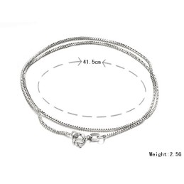 Catena Da Donna In Titanio Placcato Platino Con Qualità E Quantità Garantite