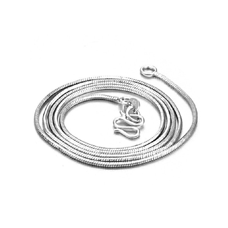 Completa Nelle Specifiche Catena In Titanio Placcata In Platino A Forma Di Serpente Femminile