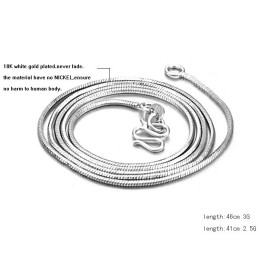Completa Nelle Specifiche Catena In Titanio Placcata In Platino A Forma Di Serpente Femminile