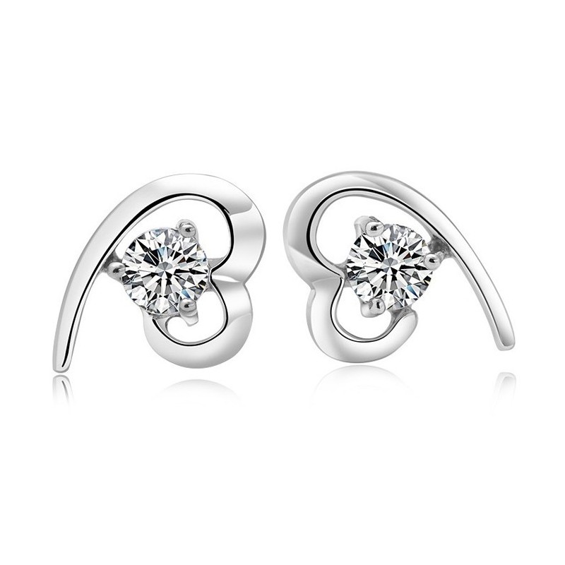 Orecchini Da Donna In Titanio Placcato Platino Di Qualità Stabile Con Strass Orecchini Da Donna In Titanio Placcato Platino Di Qualità Stabile Con Strass