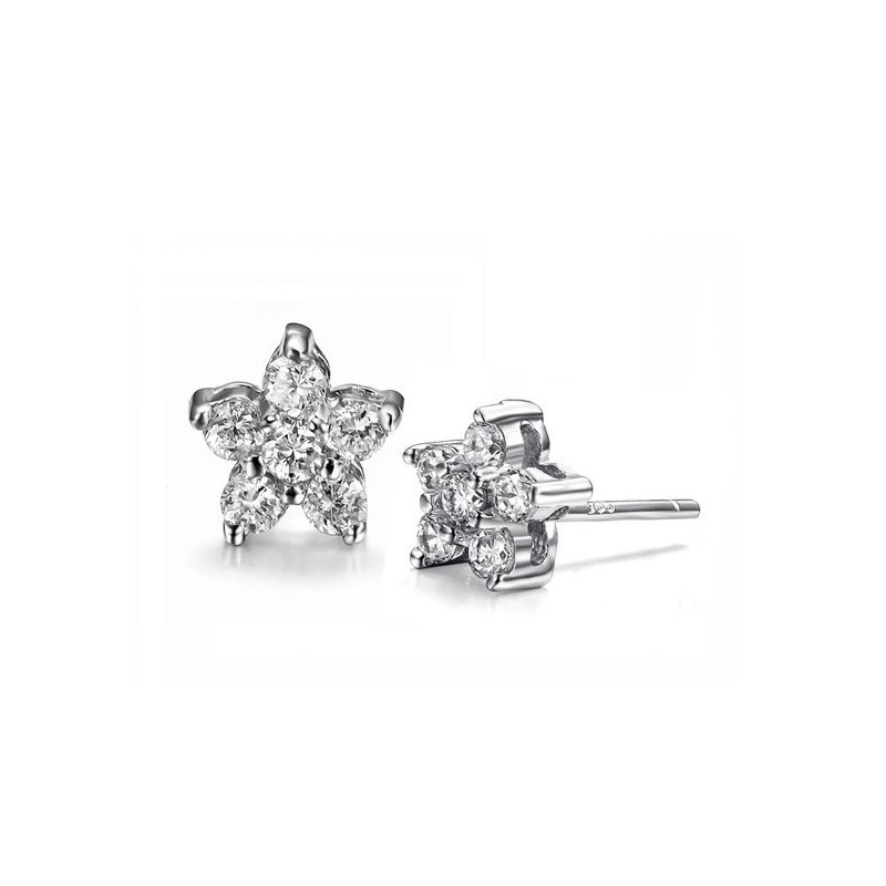 Noto Per La Sua Qualità Pregiata, Orecchini Da Donna In Titanio Placcato In Platino Anallergico Con Diamante Noto Per La Sua Qualità Pregiata, Orecchini Da Donna In Titanio Placcato In Platino Anallergico Con Diamante