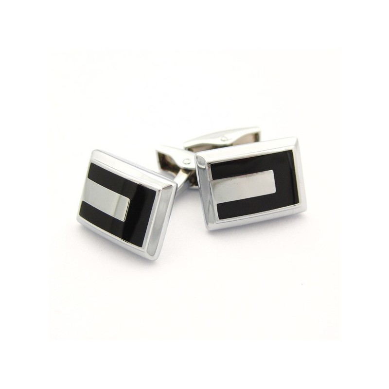 Gemelli Tridimensionali In Titanio E Placcati In Nero Gemelli Tridimensionali In Titanio E Placcati In Nero