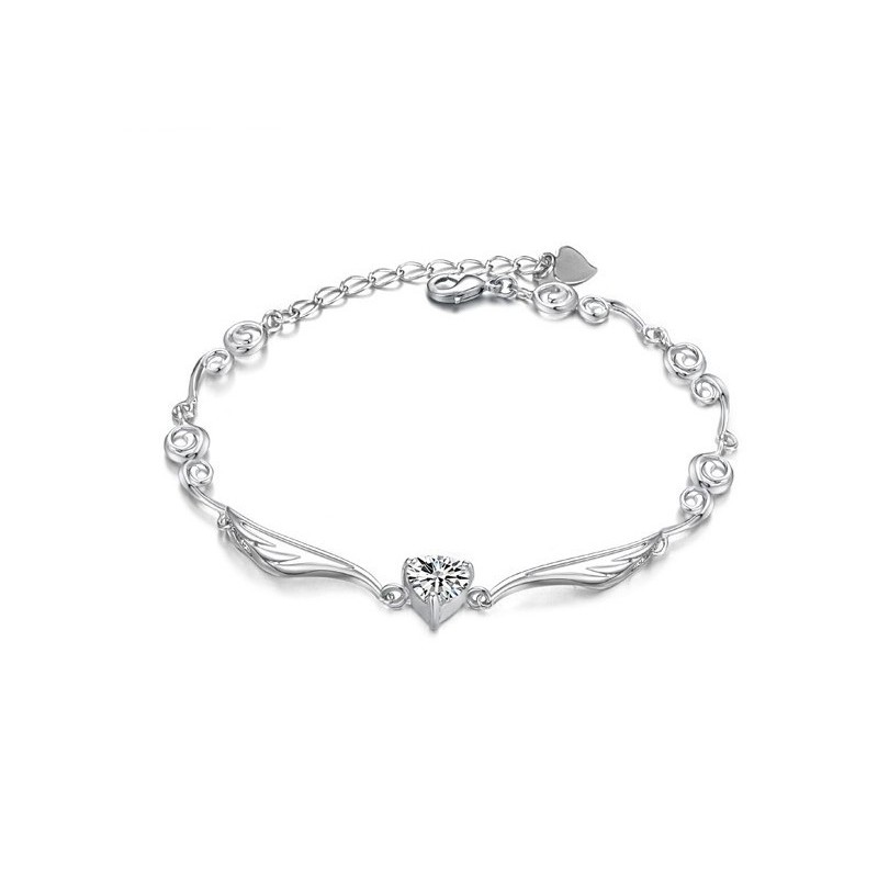 Ampia Varietà Di Bracciale Da Donna In Titanio Placcato In Platino Con Diamante Ampia Varietà Di Bracciale Da Donna In Titanio Placcato In Platino Con Diamante
