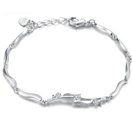 Bracciale Da Donna In Titanio Placcato In Platino Di Qualità Affidabile