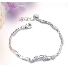 Bracciale Da Donna In Titanio Placcato In Platino Di Qualità Affidabile