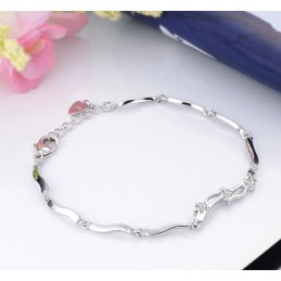Bracciale Da Donna In Titanio Placcato In Platino Di Qualità Affidabile