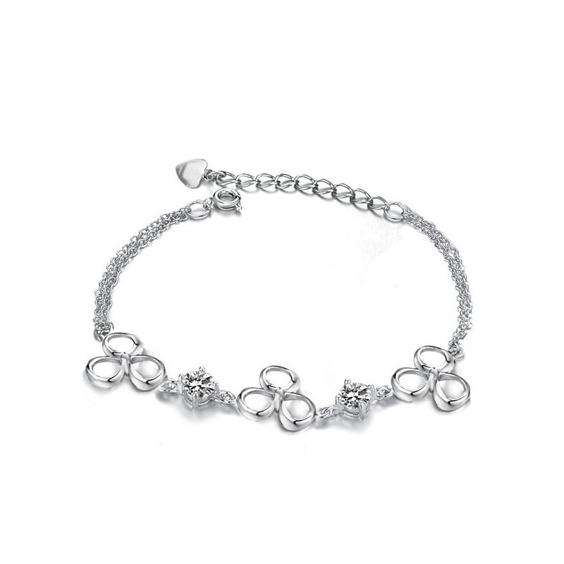 Bracciale Da Donna In Titanio Placcato Platino Di Qualità Superiore Con Cristallo Viola Bracciale Da Donna In Titanio Placcato Platino Di Qualità Superiore Con Cristallo Viola