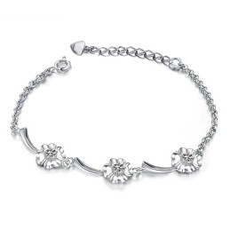 Bracciale Da Donna In Titanio Placcato Platino Con Qualità E Quantità Garantite