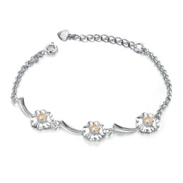 Bracciale Da Donna In Titanio Placcato Platino Con Qualità E Quantità Garantite