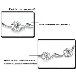 Bracciale Da Donna In Titanio Placcato Platino Con Qualità E Quantità Garantite