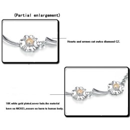 Bracciale Da Donna In Titanio Placcato Platino Con Qualità E Quantità Garantite