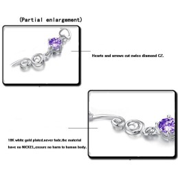 Bracciale Da Donna In Titanio Placcato Platino Con Strass, Qualità E Quantità Garantite