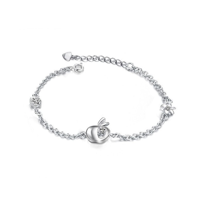 Bracciale Da Donna In Titanio Placcato Platino Con Reputazione Affidabile E Strass Bracciale Da Donna In Titanio Placcato Platino Con Reputazione Affidabile E Strass