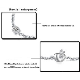 Bracciale Da Donna In Titanio Placcato Platino Con Reputazione Affidabile E Strass