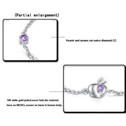 Bracciale Da Donna In Titanio Placcato Platino Con Reputazione Affidabile E Strass
