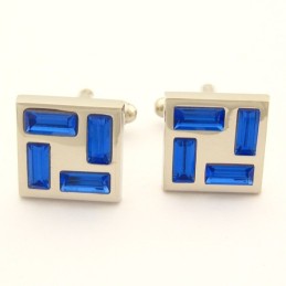 Nuovi Gemelli In Titanio Con Cristalli Blu