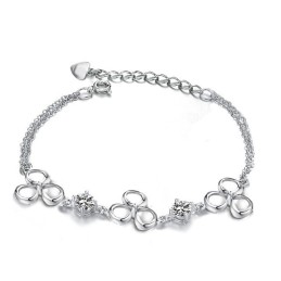 Ampia Varietà Di Braccialetti Da Donna In Titanio Placcato In Platino Anti-Scolorimento