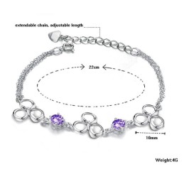 Ampia Varietà Di Braccialetti Da Donna In Titanio Placcato In Platino Anti-Scolorimento