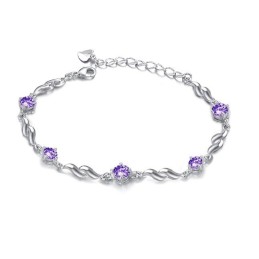 Bracciale In Titanio Placcato In Platino, Affidabile E Di Buona Reputazione Per Donna