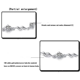 Bracciale In Titanio Placcato In Platino, Affidabile E Di Buona Reputazione Per Donna