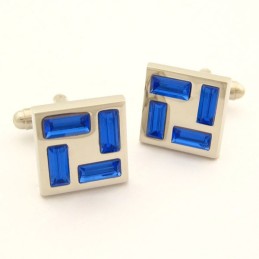 Nuovi Gemelli In Titanio Con Cristalli Blu
