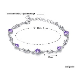 Bracciale In Titanio Placcato In Platino, Affidabile E Di Buona Reputazione Per Donna