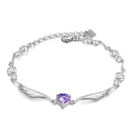 Bracciale Da Donna In Titanio Placcato In Platino Di Eccellente Qualità