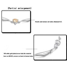 Bracciale Da Donna In Titanio Placcato In Platino Di Eccellente Qualità