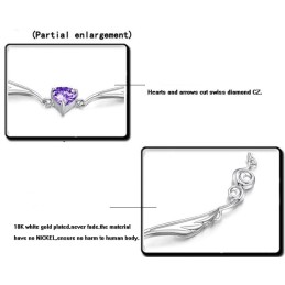 Bracciale Da Donna In Titanio Placcato In Platino Di Eccellente Qualità