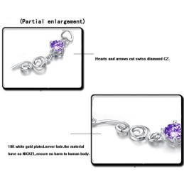 Bracciale Da Donna In Titanio Placcato In Platino Di Qualità Stabile Con Strass