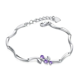 Bracciale Da Donna In Titanio Placcato In Platino Con Diamante, Di Fama Mondiale