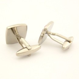 Gemelli Elegance Shell A Righe Diagonali In Titanio Avorio
