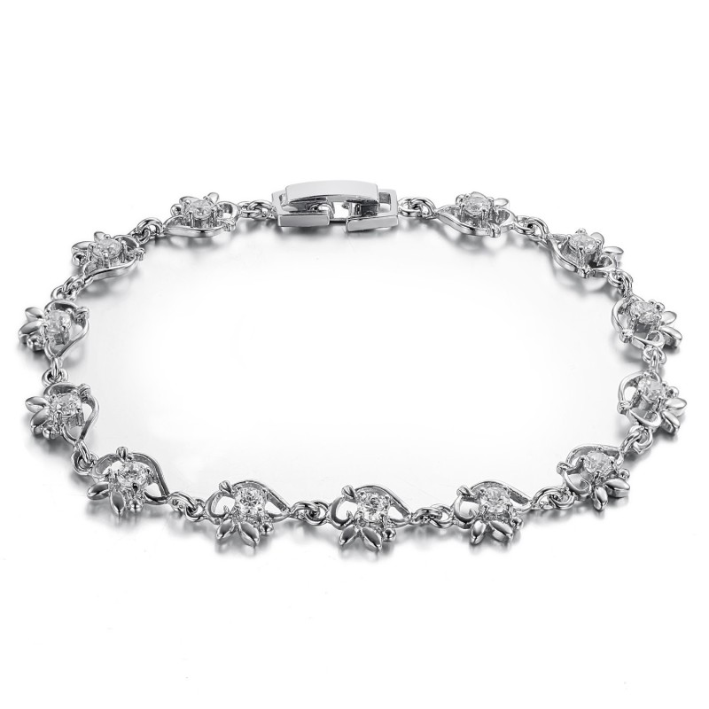 Bracciale In Titanio Placcato In Platino Da Donna Di Fama Mondiale Bracciale In Titanio Placcato In Platino Da Donna Di Fama Mondiale