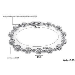 Bracciale In Titanio Placcato In Platino Da Donna Di Fama Mondiale